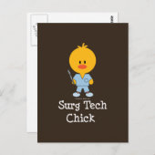 Surg Tech Chick Postcard Postkarte (Vorne/Hinten)
