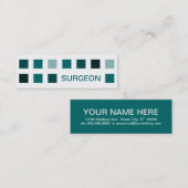 SURGEON (Mod-Quadrate) Mini Visitenkarte (Vorne/Hinten)