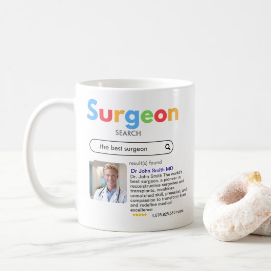 SURGEONS DOCTORS antistress Google search bar  Kaffeetasse (Mit Donut)