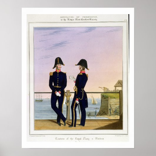 Surgeons, plate 6 from 'Costume of the Royal Navy Poster (Vorne)