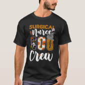 Surgical Nurse Boo Crew Halloween Matching Med Sur T-Shirt (Vorderseite)