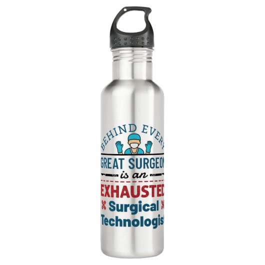 Surgical Tech Funny Sprichwort Edelstahlflasche (Vorderseite)