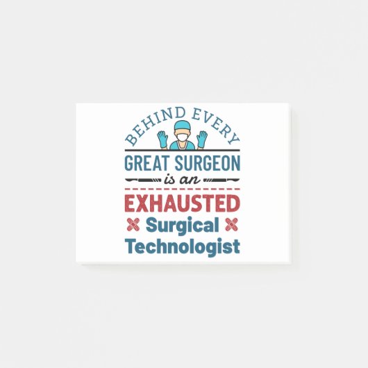 Surgical Tech Funny Sprichwort Post-it Klebezettel (Vorderseite)