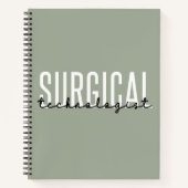 Surgical Technologist Med Surg Tech Surgery Tech Notizblock (Vorderseite)