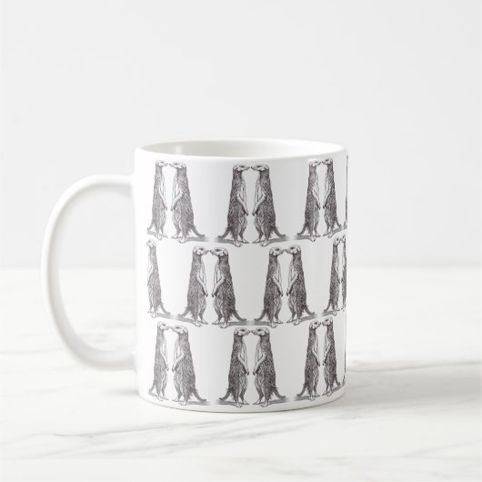 SURICATA. MEERKAT. - PATTERN KAFFEETASSE (Links)