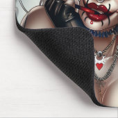 Surie Woman With Clown Makeup 12 Mousepad (Ecke)