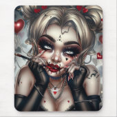 Surie Woman With Clown Makeup 12 Mousepad (Vorne)