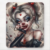 Surie Woman With Clown Makeup 9 Mousepad (Vorne)