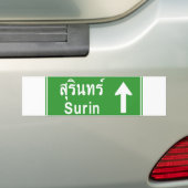 Surin Ahead ⚠ Thai Highway Traffic ⚠ Autoaufkleber (Auf Auto)