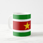 surinaamse vlag + land kaffeetasse (Vorderseite Links)