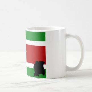surinaamse vlag + land kaffeetasse