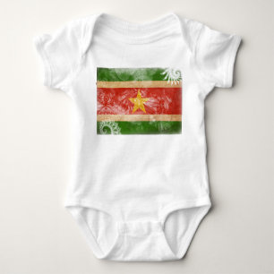 Surinam-Flagge Baby Strampler