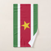 Surinam-Flagge Badhandtuch Set (Handtuch)