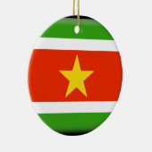 Surinam-Flagge Keramik Ornament (Rechts)