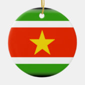 Surinam-Flagge Keramik Ornament (Vorne)