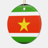 Surinam-Flagge Keramik Ornament (Links)