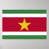 Surinam-Flagge Poster (Vorne)