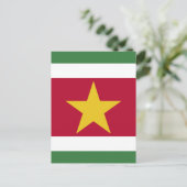 Surinam-Flagge Postkarte (Stehend Vorderseite)