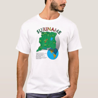 Surinam-Karte T-Shirt