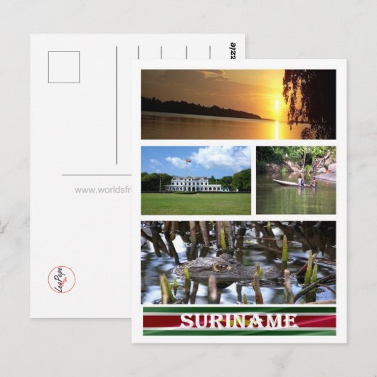 Surinam - Mosaik - Postkarte (Vorne/Hinten)