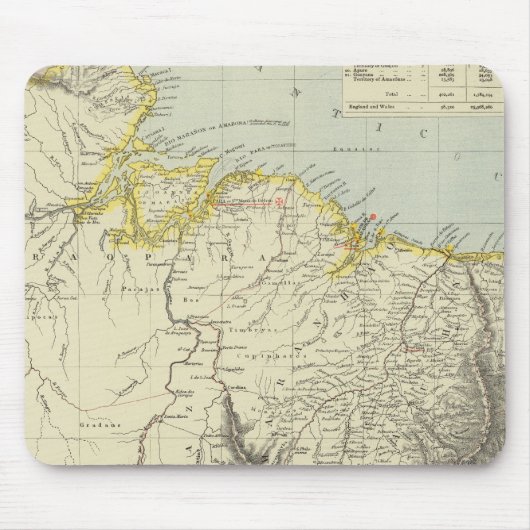 Surinam und Brasilien Mousepad (Vorne)