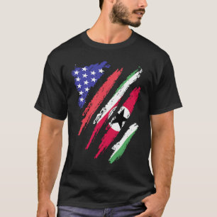 Suriname American Patriot Grown Heart Flag Streife T-Shirt