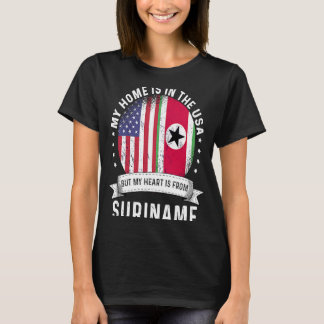 Suriname American Patriot Grown Proud Zuhause USA T-Shirt