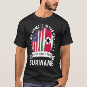 Suriname Amerikanischer Patriot Stolz Gewachsen Zu T-Shirt