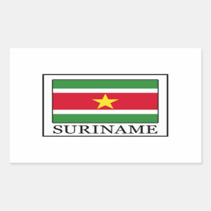 Suriname-Aufkleber Rechteckiger Aufkleber