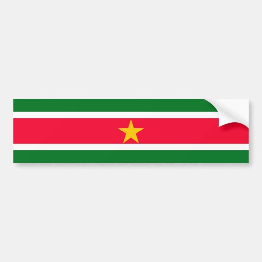 Suriname Autoaufkleber (Vorne)