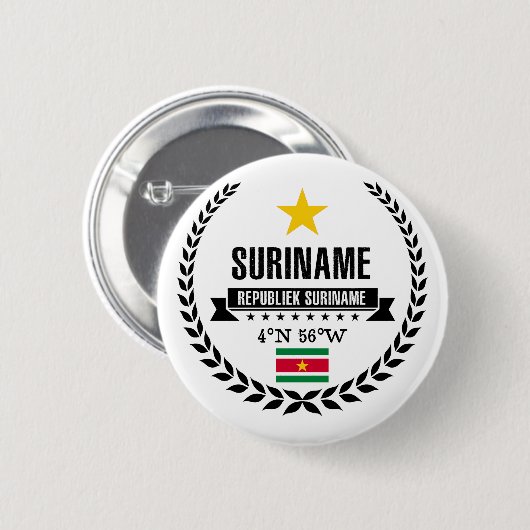 Suriname Button (Vorne & Hinten)