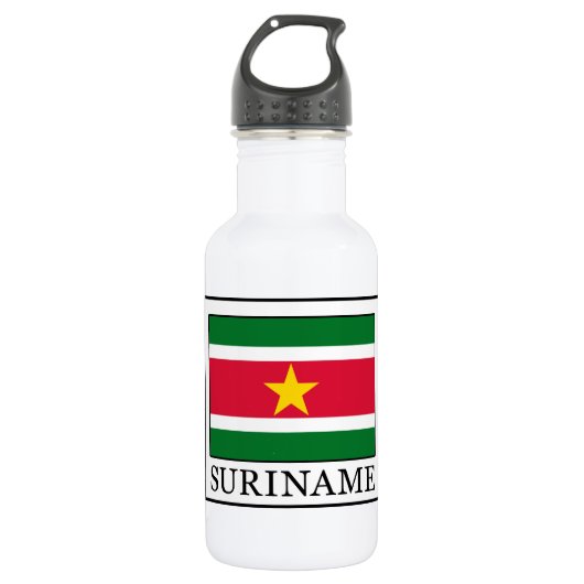 Suriname Edelstahlflasche (Vorderseite)