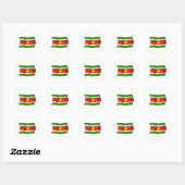 Suriname-Flag-Aufkleber Runder Aufkleber (Blatt)