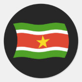 Suriname-Flag-Aufkleber Runder Aufkleber (Vorderseite)