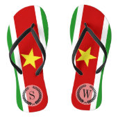 Suriname-Flag| Badesandalen (Fußbett)