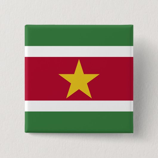 Suriname-Flag Button (Vorderseite)