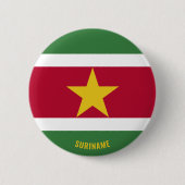 Suriname Flag Charming Patriotic Button (Vorderseite)