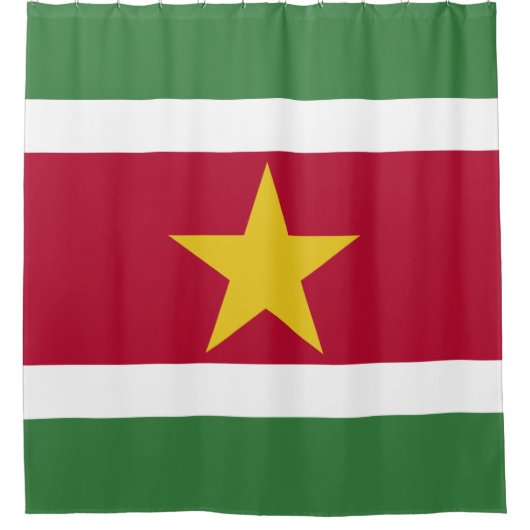 Suriname-Flag Duschvorhang (Vorderseite)