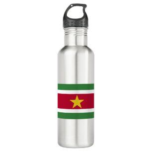 Suriname-Flag Edelstahlflasche