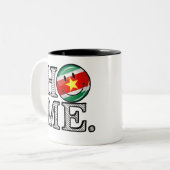 Suriname Flag HouseWarmer Zweifarbige Tasse (Vorderseite Links)
