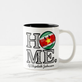 Suriname Flag HouseWarmer Zweifarbige Tasse