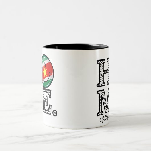 Suriname Flag HouseWarmer Zweifarbige Tasse (Mittel)