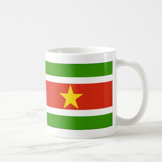 Suriname-Flag Kaffeetasse (Rechts)