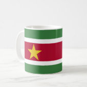 Suriname Flag Keramik Kaffee Tasse (Vorderseite Links)