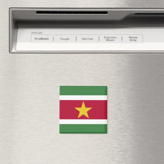 Suriname-Flag Magnet (In Situ (Geschirrspüler))