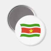 Suriname Flag Magnet (Vorderseite/Rückseite)