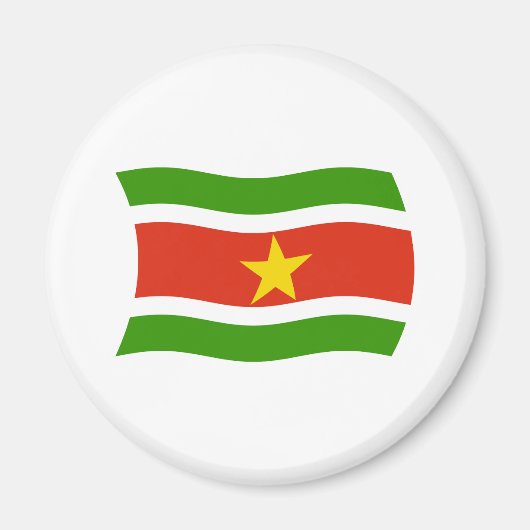 Suriname Flag Magnet (Vorne)