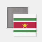 Suriname-Flag Magnet (Vorderseite/Rückseite)