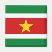 Suriname Flag Magnet (Vorne)