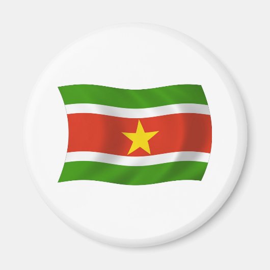 Suriname Flag Magnet (Vorne)